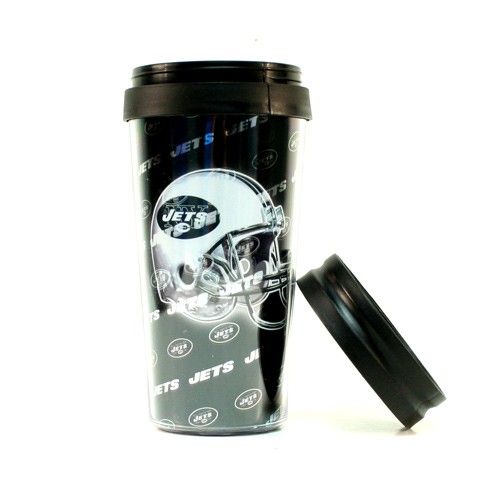New York Jets Travel Mugs - 16OZ Hologram Style - 12 For $54.00 - Wholesale New York Jets Products - Jets Merchandise 2