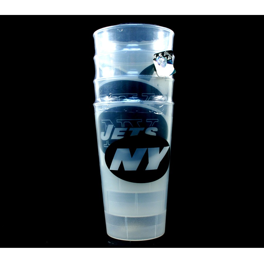 New York Jets Tumblers - 4Pack 16OZ Tumbler Sets - 12 Sets For $30.00 - Wholesale New York Jets Products - Jets Merchandise 2
