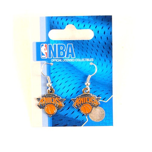 New York Knicks Earrings - Classic Amco Style Dangle - 12 Pair For $30.00 - New York Knicks