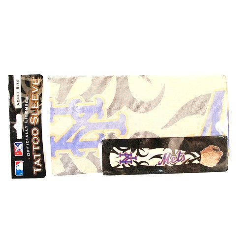 New York Mets Merchandise - Arm Tattoo Sleeve - 12 For $24.00 - Wholesale New York Mets Products - Mets Merchandise