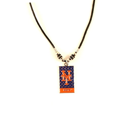 New York Mets Necklaces - Diamond Plate Style - 12 For $39.00 - Wholesale New York Mets Products - Mets Merchandise
