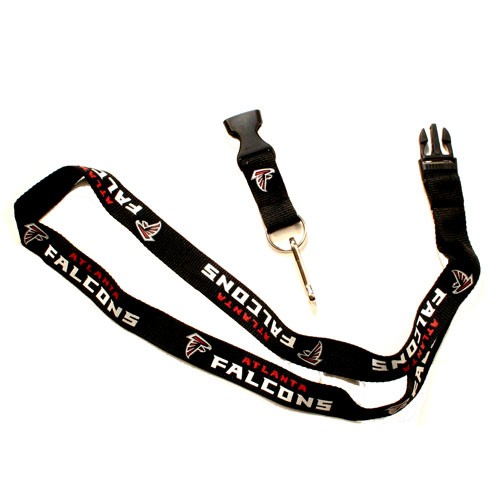 NFL Lanyards - Atlanta Falcons Keychains - (Pattern May Be Different Than Pictured) - $2.50 Each - Wholesale Atlanta Falcons Products - Wholesale Football Gear