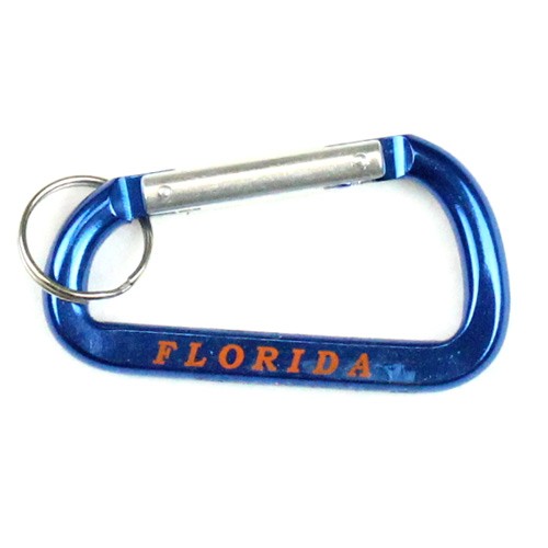 NON-LICENSED Florida - Blue Metal Belayer Style Keychains - 12 For $6.00