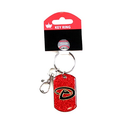 Arizona DBacks Keychains - Glitter Series Keychains - 12 For $24.00