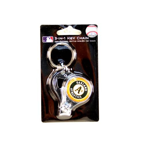 Oakland Athletics Keychains - 3n1 Keychains - 12 For $24.00 - Wholesale Oakland Athletics Products - Athletics Merchandise