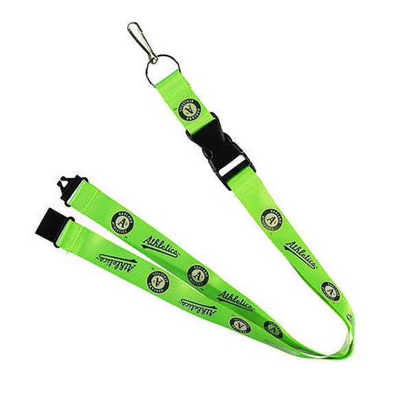 Oakland Athletics Lanyards - Premium 2-Sided FULL Neon - 12 For $30.00 - Wholesale Oakland Athletics Products - Athletics Merchandise