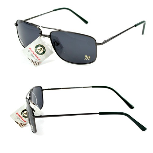 Oakland Athletics Sunglasses - GunMetal Style - 12 Pair For $48.00 - Wholesale Oakland Athletics Products - Athletics Merchandise
