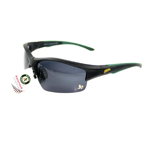 Oakland Athletics Sunglasses - Polarized Cali#03 Blade Style - 12 Pair For $48.00 - Wholesale Oakland Athletics Products - Athletics Merchandise