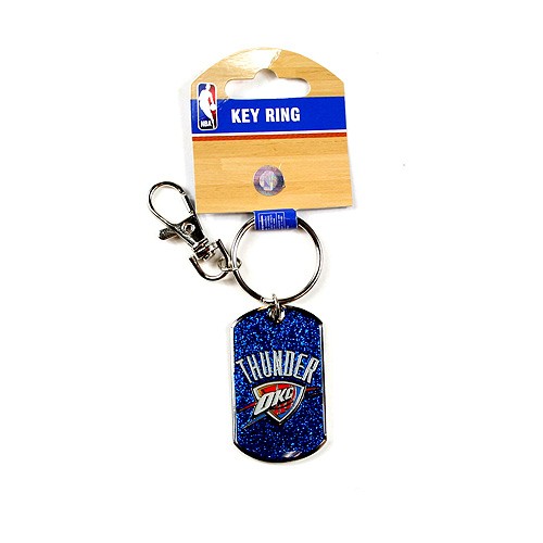 Oklahoma City Thunder Keychains - Glitter Series - 12 For $24.00 - Oklahoma City Thunder