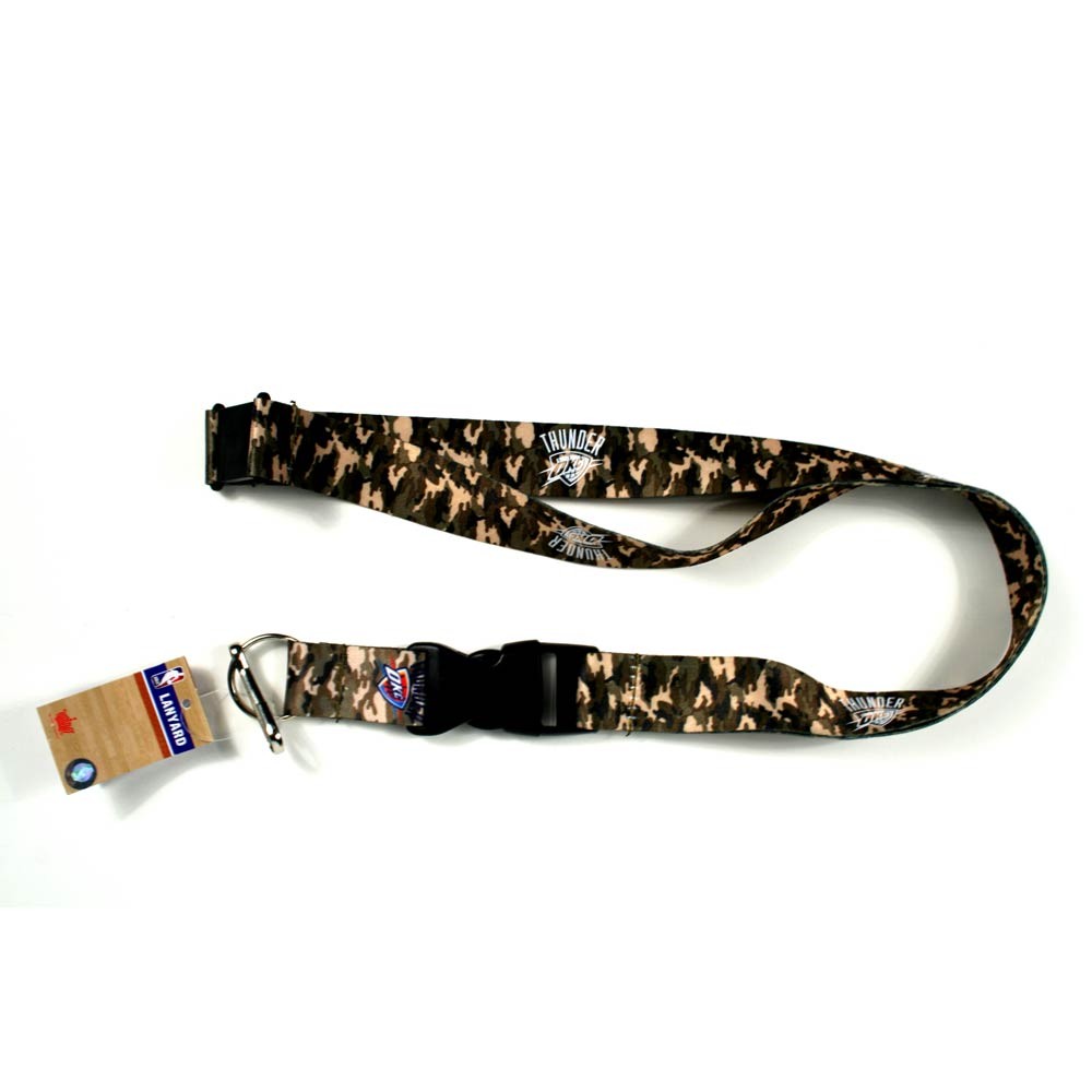 Oklahoma City Thunder Lanyards - Army Camo Style - Premium 2Sided - 12 For $30.00 - Oklahoma City Thunder