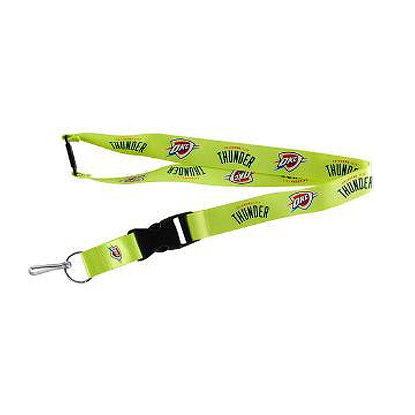 Oklahoma City Thunder Lanyards - Premium 2-Sided FULL Neon - 12 For $30.00 - Oklahoma City Thunder