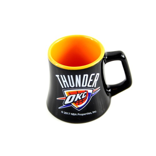 Oklahoma City Thunder Mini Mugs - SERIES2 - Ceramic 2OZ Shot Mugs - 12 For $36.00 - Oklahoma City Thunder