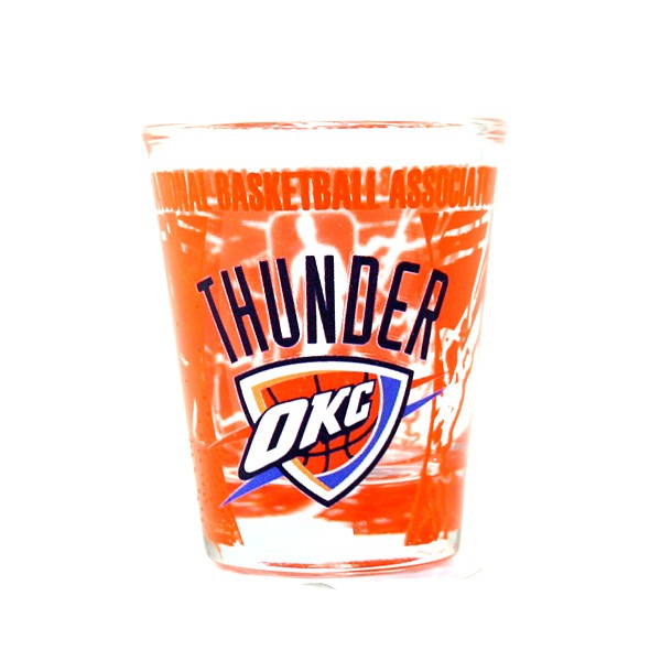 Oklahoma City Thunder Shot Glasses - Hi-Def Style - Classic Shot Glasses - 12 For $30.00 - Oklahoma City Thunder