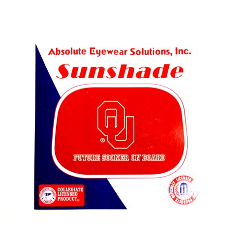 Oklahoma Sooners - Passenger Style SunShades - 12 For $12.00 - Oklahoma