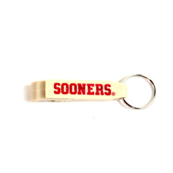 Oklahoma Sooners Keychains - Bottle Opener POP IT Style - 24 For $24.00 - Oklahoma