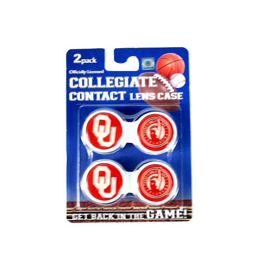 Oklahoma Sooners Merchandise - Cali Style - 2Pack Set Of Contact Lens Holders - 12 Sets For $12.00 - Oklahoma
