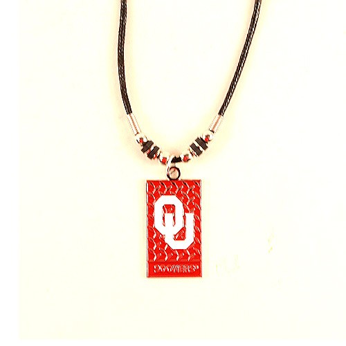 Oklahoma Sooners Necklaces - Diamond Plate Style - $3.50 Each - Oklahoma
