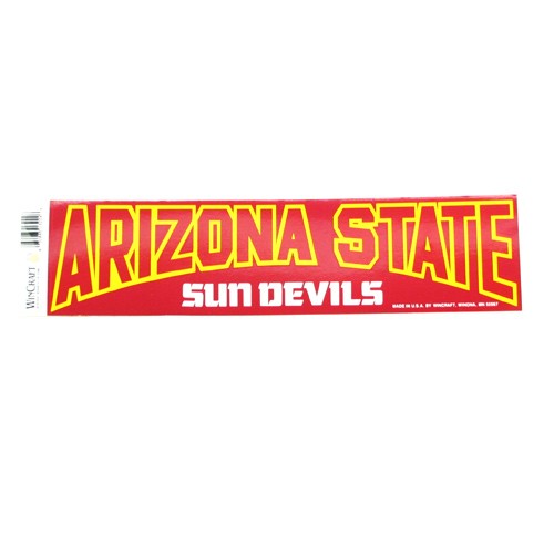 Arizona State Bumper Stickers - 3"x12" Win Style - 12 For $18.00 - Arizona State