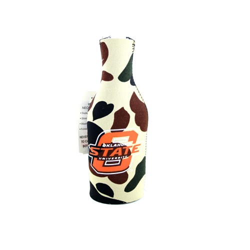Oklahoma State Bottle Huggies - Camo Neoprene Style - 12 For $12.00 - Oklahoma State
