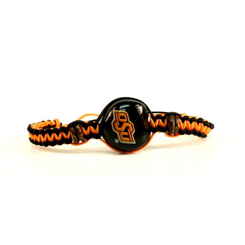 Oklahoma State Cowboys - Single Nut Macramé Bracelets - 12 For $36.00 - Oklahoma State