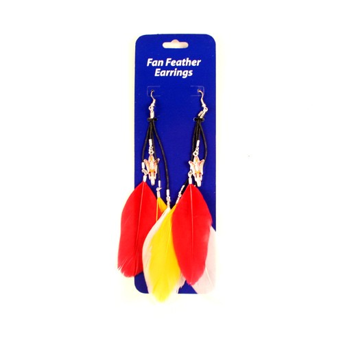 Arizona State Earrings - Dangle Feather Style - $2.75 Per Pair - Arizona State