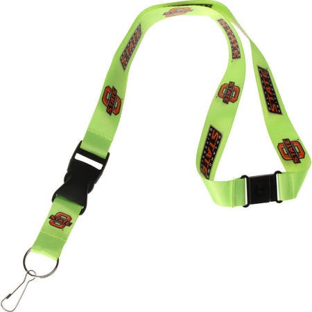 Oklahoma State Lanyards - Premium 2-Sided FULL Neon Lanyards - (Pattern May Be Different Than Pictured) - 12 For $30.00 - Oklahoma State