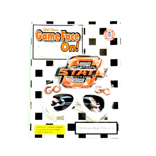 Oklahoma State Sunglasses - GameFace Style - 12 Pair For $48.00 - Oklahoma State