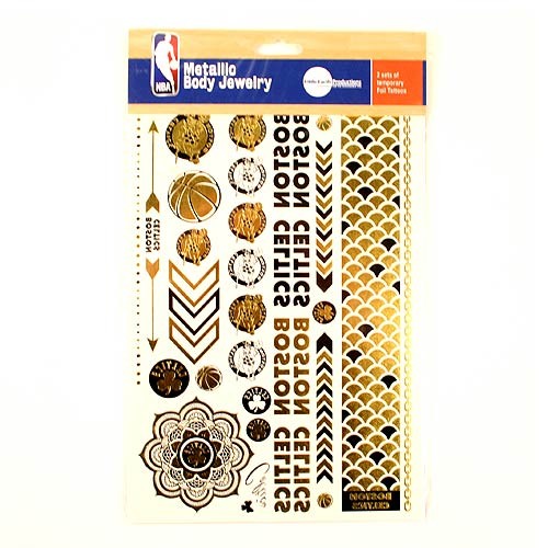 Opportunity Buy - Boston Celtics Tattoos - 2Pack Body Tattoos - 6"x10" - 12 Sets For $24.00 - Boston Celtics