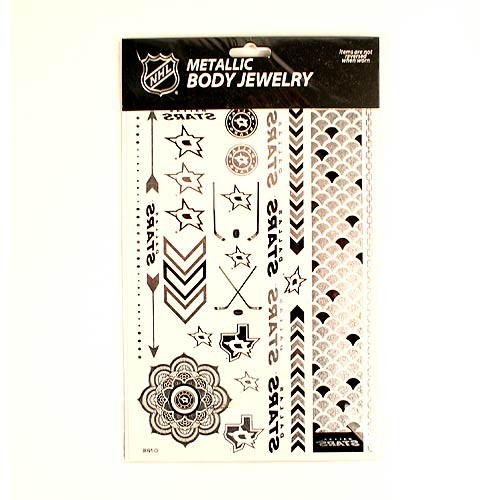 Opportunity Buy - Dallas Stars Tattoos - 2Pack Body Jewelry - 12 Sets For $24.00 - Dallas Stars