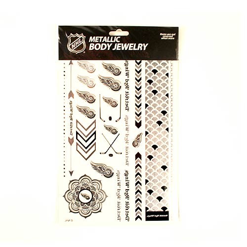 Opportunity Buy - Detroit Red Wings Tattoos - 6"x10" - 2Pack Set Body Tattoos - 12 Sets For $24.00 - Detroit Red Wings