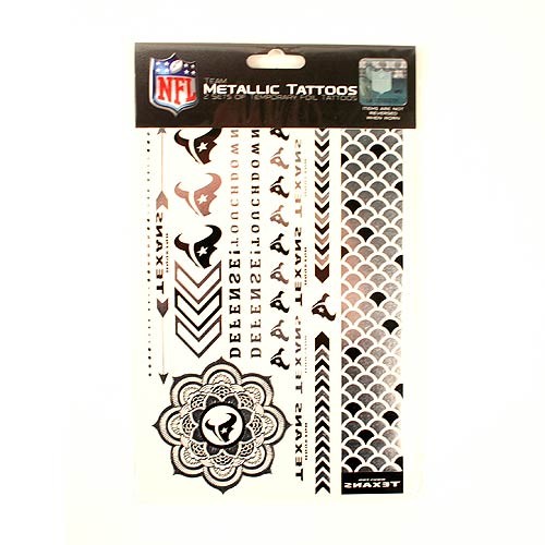 Opportunity Buy - Houston Texans Tattoos - 6"x10" - 2Pack Set Body Tattoos - 12 Sets For $24.00 - Wholesale Houston Texans Products - Texans Merchandise