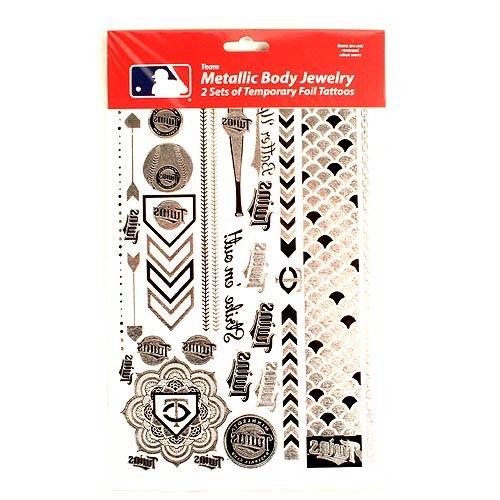 Opportunity Buy - Minnesota Twins Tattoos - 2Pack Body Jewelry - 12 Sets For $24.00 - Wholesale Minnesota Twins Products - Twins Merchandise
