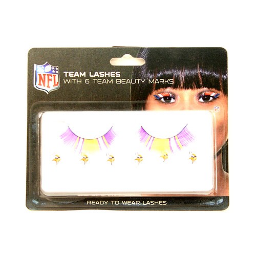 Opportunity Buy - Minnesota Vikings Team Eyelash Sets - 12 For $24.00 - Wholesale Minnesota Vikings Products - Vikings Merchandise