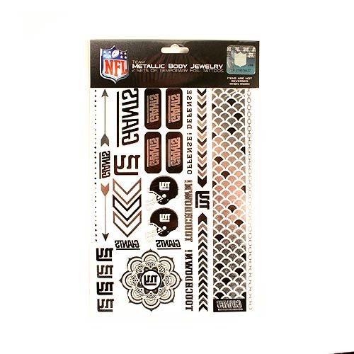 Opportunity Buy - New York Giants Tattoos - 2Pack Body Jewelry - 12 Sets For $24.00 - Wholesale New York Giants Product - Giants Merchandsie 2