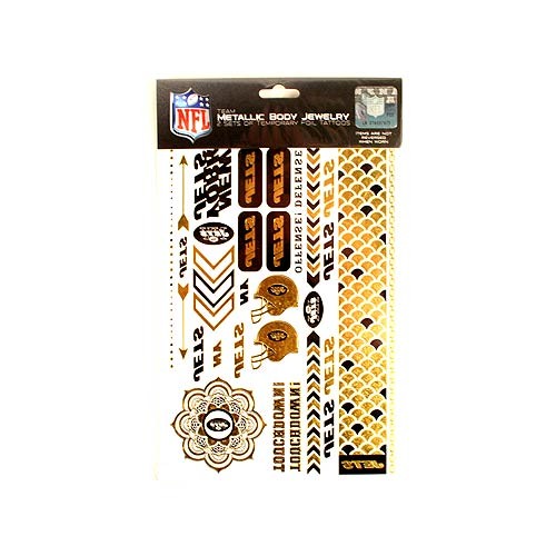 Opportunity Buy - New York Jets Tattoos - 2Pack Body Jewelry - 12 Sets For $24.00 - Wholesale New York Jets Products - Jets Merchandise