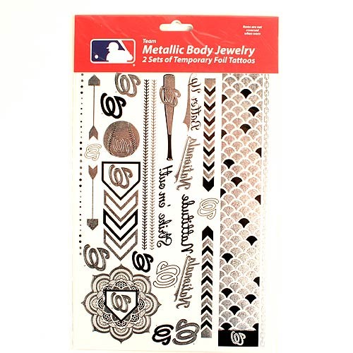 Opportunity Buy - Washington Nationals Tattoos - 2Pack Body Jewelry - 12 Sets For $24.00 - Wholesale Washington Nationals Products - Nationals Products