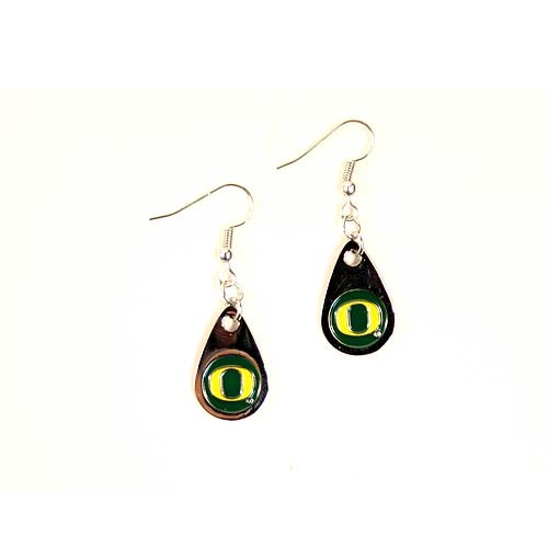 Oregon Ducks Earrings - TEARDROP Style - $3.00 Per Pair - Oregon Ducks