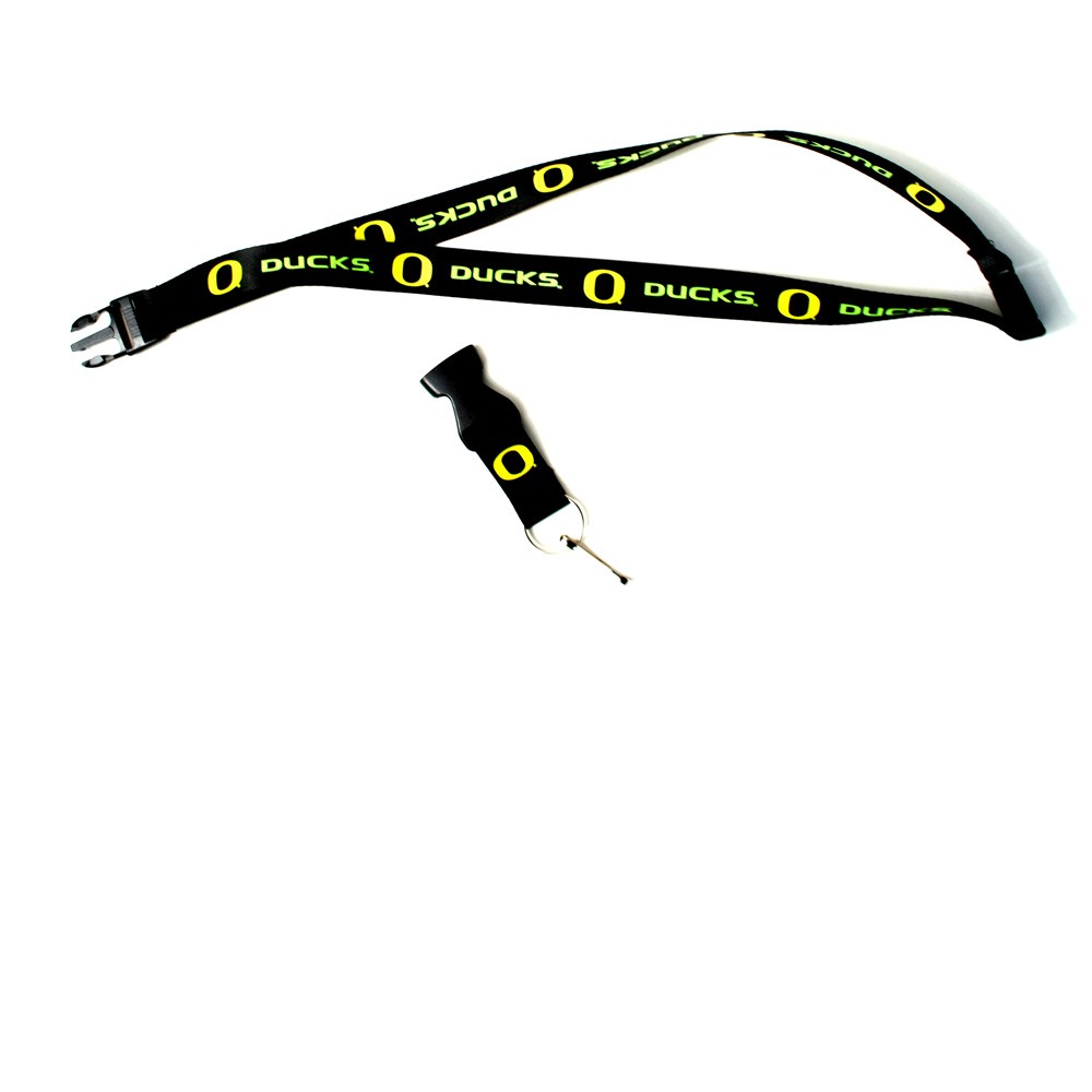 Oregon Ducks Lanyards - Premium Style With Yellow Script - 12 For $24.00 - Oregon Ducks