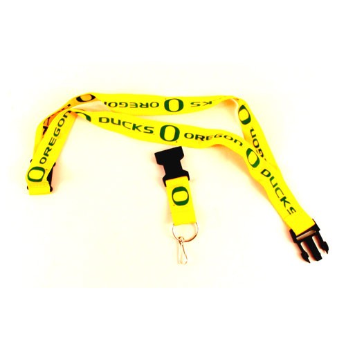 Oregon Ducks Lanyards - YELLOW 2Sided PREMIUM Lanyards  - $2.75 Each - Oregon Ducks