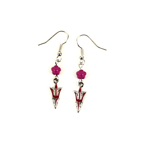 Arizona State Sun Devils Earrings - The SOPHIE Style Dangle - 12 For $36.00 - Arizona State