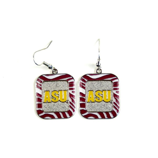 Arizona State Sun Devils Earrings - The ZEBRA Style - $3.00 Per Pair - Arizona State