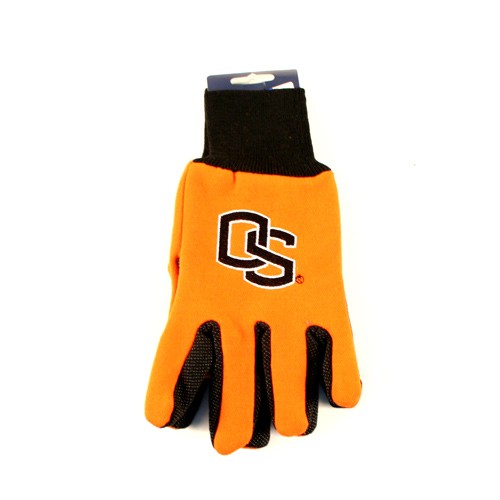 Oregon State Beavers Gloves - OS Logo - Orange Face / Black Palm - $3.50 Per Pair - Oregon State Beavers