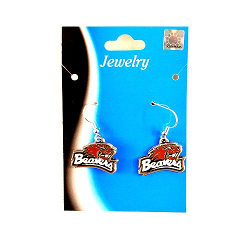 Oregon State Earrings - Logo With TEXT Style - Dangle Earrings - $2.75 Per Pair - Oregon State Beavers