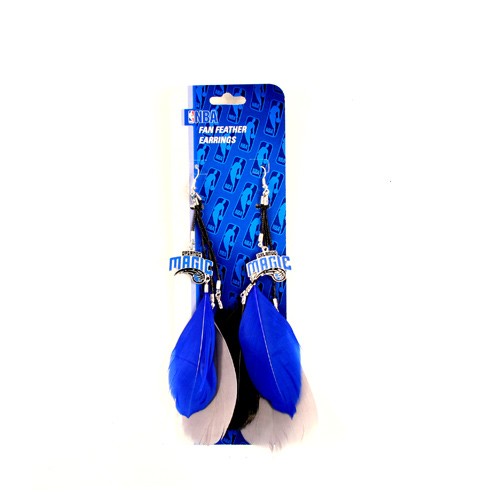 Orlando Magic Earrings - Feather Dangle Style - $2.75 Per Pair - Orlando Magic