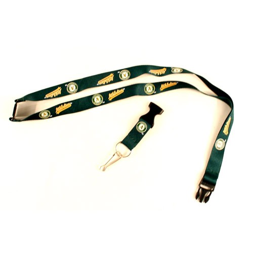 Overstock - (Pattern May Be Different Than Pictured) - Oakland Athletics Lanyards - With Neck Release - 12 For $24.00 - Wholesale Oakland Athletics Products - Athletics Merchandise