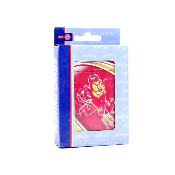 Arizona State Sun Devils Playing Cards - Hunter Style - Red - Devil Logo - 12 Decks For $24.00 - Arizona State