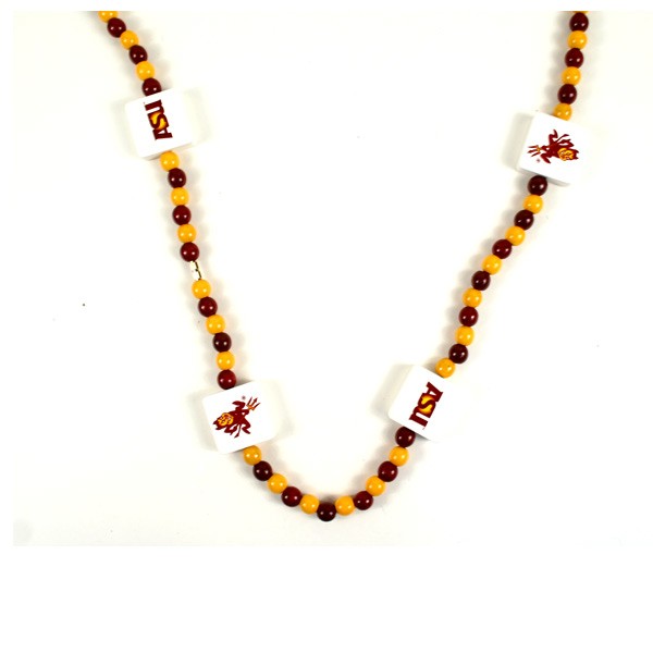 Arizona State University - 30" Wood Garland/Necklace - England Style - 12 For $30.00 - Arizona State
