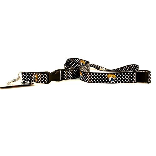 Overstock - Jacksonville Jaguars Lanyards - The POLKA Dot Series - 12 For $24.00 - Wholesale Jacksonville Jaguars Product - Jaguars Merchandise