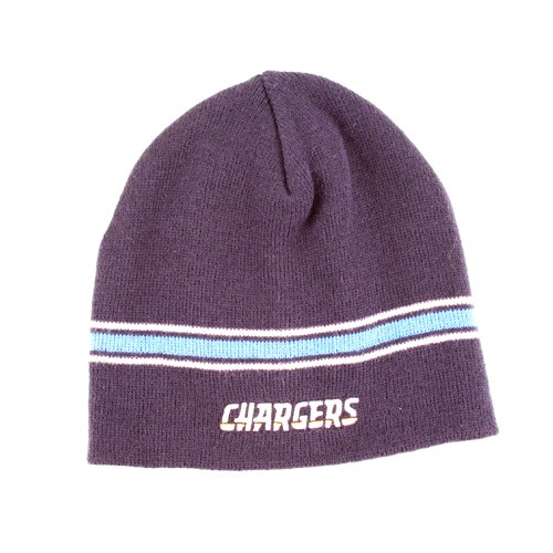 Overstock - Los Angeles Chargers Knits - Navy Blue With Light Blue Single Stripe - 12 For $60.00 - Wholesale Los Angeles Chargers Products - Chargers Merchandise 2