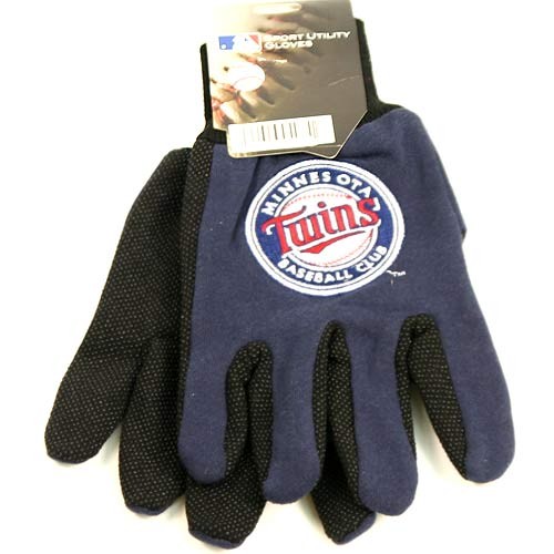 Overstock - Minnesota Twins Gloves - Dark Blue / Black 2Tone Grip MLB Gloves - 12 Pair For $30.00 - Wholesale Minnesota Twins Products - Twins Merchandise